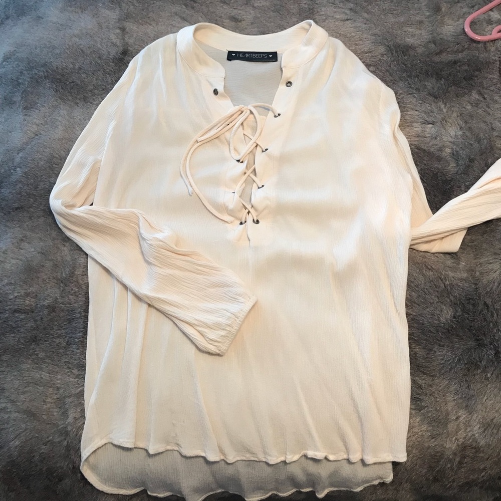 Front tie tunic